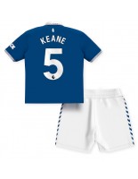 Everton Michael Keane #5 Domácí dres pro děti 2023-24 Krátký Rukáv (+ trenýrky)